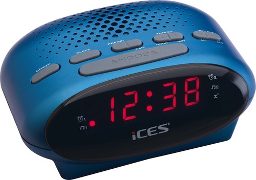 ICES Uhrenradio UKW Ices ICR-210 blue
