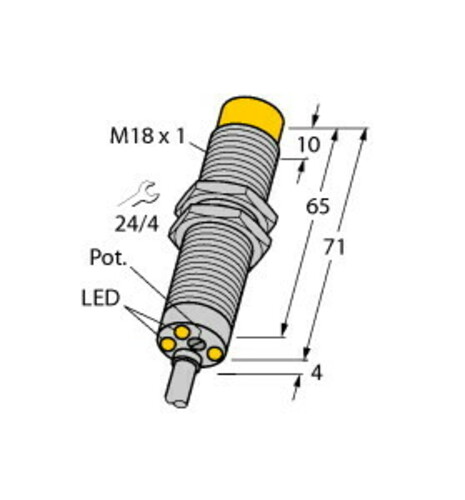 Turck Sensor induktiv DNI12U-M18E-AP4X3