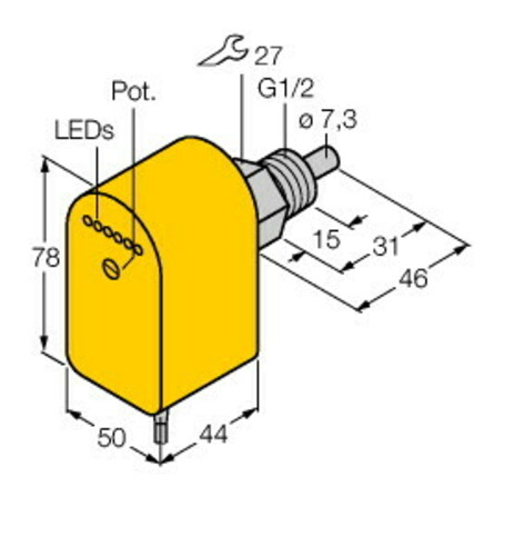 Turck Eintauchsensor FCSG1/2A4PVRX/230VAC