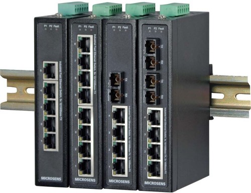 Microsens Industrie Fast Ethernet Switch 5x10/100BasTX MS657100X