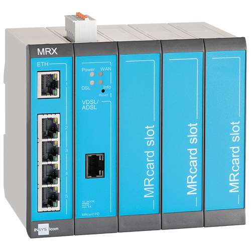 Insys Industrierouter-LAN 5Ether-Ports 2Eing. MRX5 DSL-A 1.0