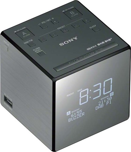 Sony Uhrenradio DAB XDRC1DBP.CED