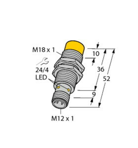Turck Sensor induktiv NI12UEM18AP6XH1141