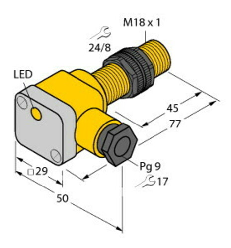 Turck Sensor induktiv NI12U-P18SK-AP6X