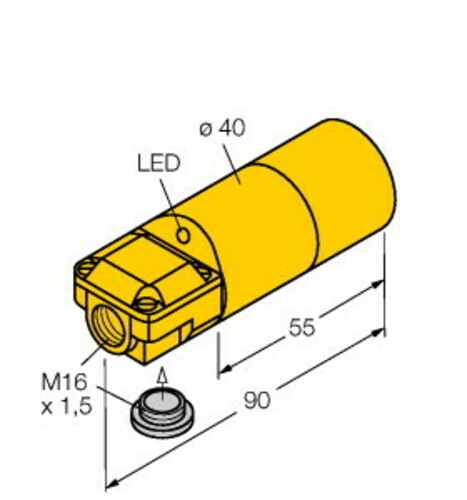Turck Sensor induktiv NI20-K40SR-AP6X