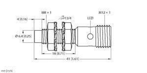 Turck Sensor induktiv NI3-EG08K-AP6X-H1341