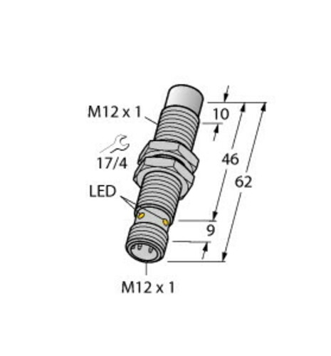 Turck Sensor induktiv NI8UMT12EVP4XH1141