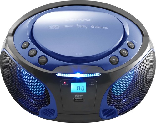 LENCO UKW-Radio CD/MP3 tragbar USB,BT SCD-550 blue