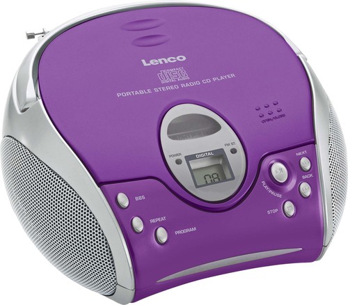 LENCO UKW-Radio m.CD stereo SCD-24 purple