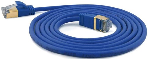 Wantec SSTP-Patchkabel Cat.6A bl 0,2m Steck. 4mm 7128 bl 0,2m