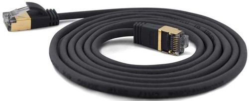Wantec SSTP-Patchkabel Cat.6A schwarz 5,0m Steck. 4mm 7205 schwarz 5,0m