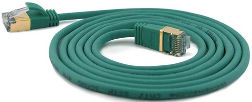 Wantec SSTP-Patchkabel Cat.6A gn 2,0m Steck. 4mm 7217 gn 2,0m