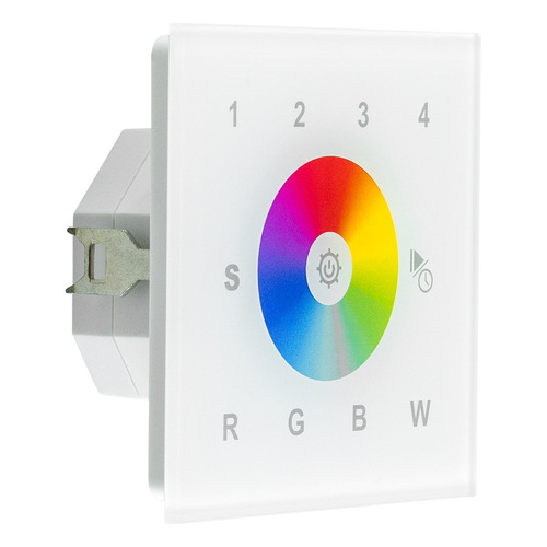 EVN Lichttechnik DALI-Wandpanel 4-Kanal DT8, DALI2 DAL8WPRGBW