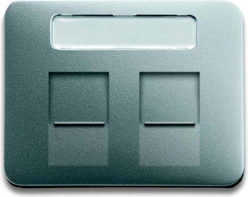 Busch-Jaeger Zentralscheibe ti Mod.Jack,2Ö,Beschri. 1800-266 Busch-Jaeger Zentralscheibe ti Mod.Jack,2Ö,Beschri. 1800-266