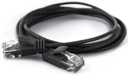 Wantec UTP-Patchkabel Cat.6A schwarz 20m RJ45 2,8mm 7321 schwarz 20,0m