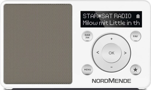 NordMende DAB+ Digitalradio NordMende,portable NOM TRANSITA100 weiß-g