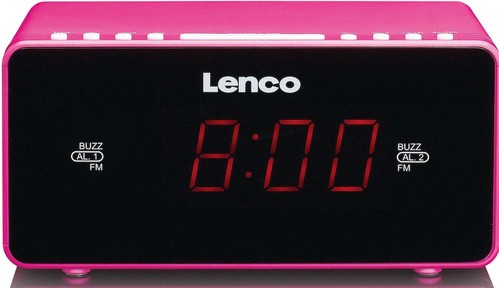LENCO Uhrenradio PLL,FM CR-510 pink