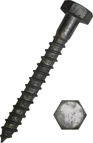 Dresselhaus Sechskant-Holzschraube DIN571 feuerverz. 0008/061/01 12x220