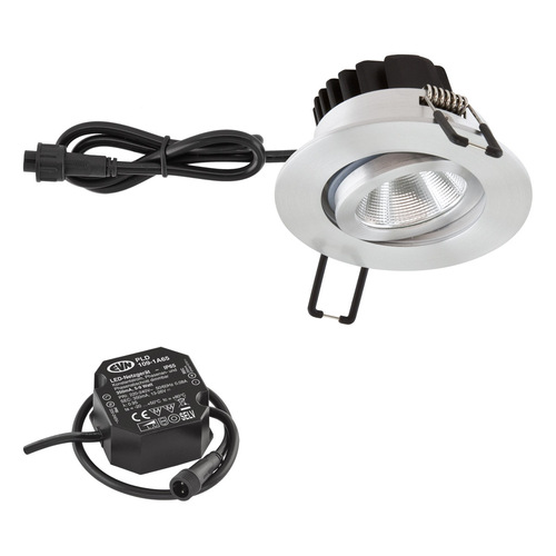 EVN Lichttechnik LED-Deckeneinbauleuchte 4000K IP65 aluminium PC650N61440
