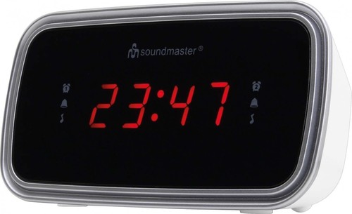 Soundmaster Uhrenradio UKW-PLL UR106WE weiß