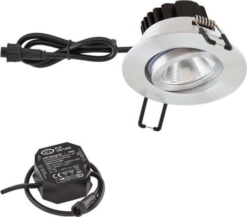EVN Lichttechnik LED-Deckeneinbauleuchte 3000K V4A edelstahl PCE650N61002