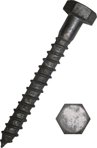 Dresselhaus Sechskant-Holzschraube DIN571 feuerverz. 0008/061/01 6x50
