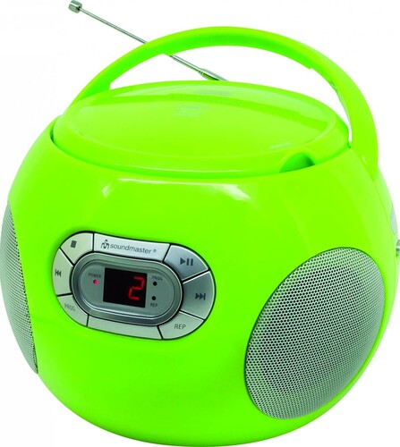 Soundmaster CD-Boombox UKW,Hörbuchfunktion SCD2120GR gn