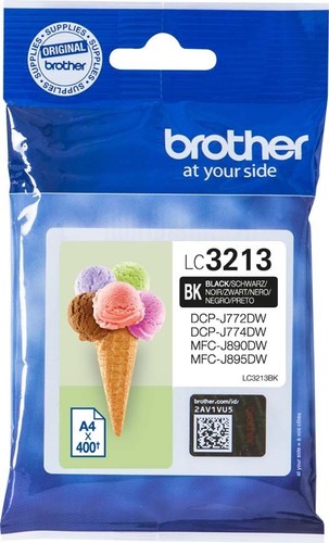 Brother Tintenpatrone schwarz LC-3213BK
