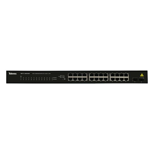 Televes Ethernet Switch L2 24xGbE+2xSFP SWUM100024