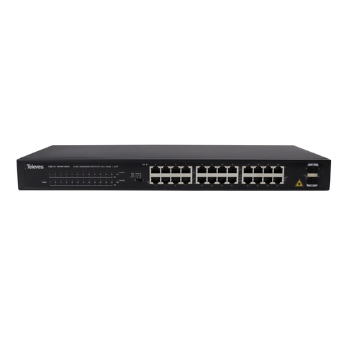 Televes Ethernet Switch L2 24xGbE+2xSFP SWUMP100024