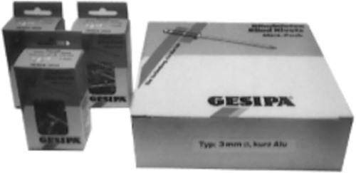 Dresselhaus Gesipa-Blindniete Mini-Pack Stahl 2954/000/99 3x12