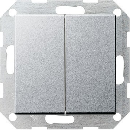Gira Tast-Serienschalter aluminium System55 012526