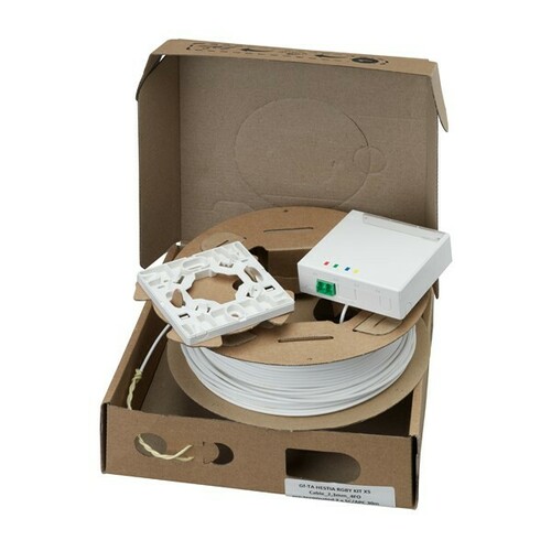 Rutenbeck FTTH-Anschlussset 2,3mm 1xLC-D OS2 APC 50m