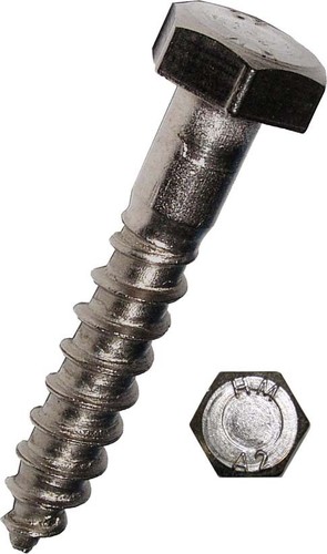 Dresselhaus Sechskant-Holzschrauben Edelstahl A2 3346/000/54 6x50
