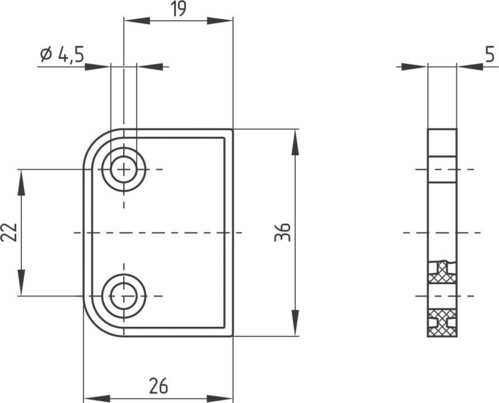 Schmersal Distanzstück BNS 260 Spacer