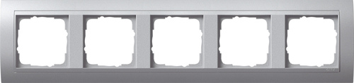 Gira Abdeckrahmen 5-fach aluminium m.alu.ZL, Event 021536 Gira Abdeckrahmen 5-fach aluminium m.alu.ZL, Event 021536