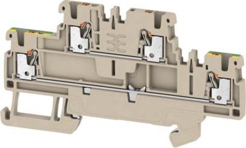 Weidmüller Durchgangsreihenklemme 1,5 mm², beige, gg A2T 1.5 FT-PE Weidmüller Durchgangsreihenklemme 1,5 mm², beige, gg A2T 1.5 FT-PE