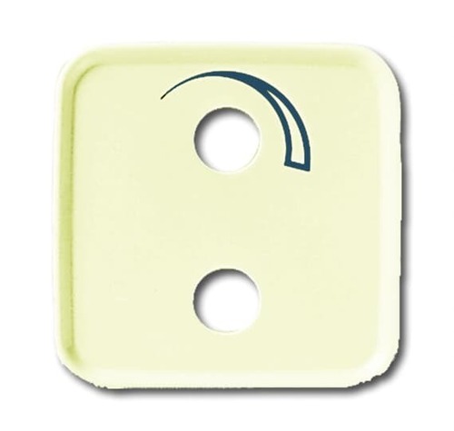 Busch-Jaeger Zentralscheibe weiß Rdfk.m.Kleinhörsys. 2548-212-53 B