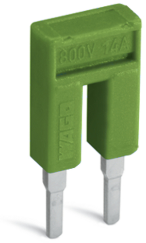 WAGO GmbH & Co. KG Kammbrücker, isoliert 2-fach,gelb/grün 2000-402/000-018
