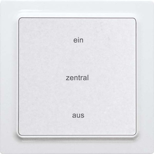 Eltako Funk-2-K.-Zentralst.taster reinweiß glänzend F2ZT55E-wg