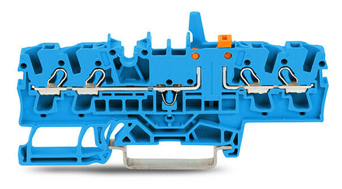 WAGO GmbH & Co. KG 4-Leiter-Trenn-u.Messklem. Prüfmöglichkeit,blau 2002-1874/401-000