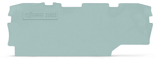 WAGO GmbH & Co. KG Abschluss-u.Zwischenplatte 1mm dick,grau 2002-1991 WAGO GmbH & Co. KG Abschluss-u.Zwischenplatte 1mm dick,grau 2002-1991