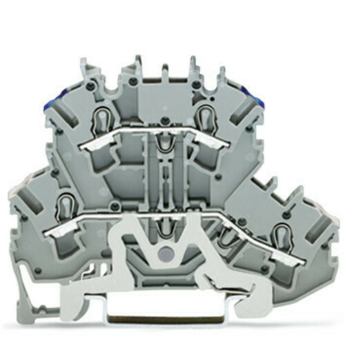 WAGO GmbH & Co. KG Doppelstockklemme 2,5 mm²,grau 2002-2218