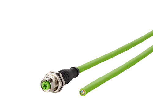 Metz Connect IndustrialEthernet Leitung D-kodiert, 2m, M12 142M1D20020
