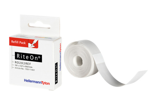 HellermannTyton Etiketten 12,7x50,8mm Pack a 150St RO202REF-1401-WH