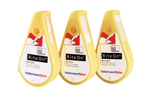 HellermannTyton Etiketten Spender 25,4x76,2mm 100St RO203-1401-WH HellermannTyton Etiketten Spender 25,4x76,2mm 100St RO203-1401-WH