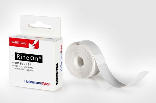 HellermannTyton Nachfüllpackung 25,4x76,2mm 100St RO203REF-1401-WH