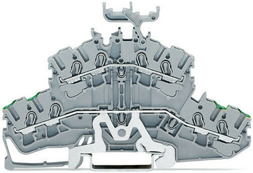 WAGO GmbH & Co. KG 4-Leiter-Doppelstockklemme 2,5mm²,grau 2002-2457