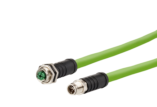 Metz Connect IndustrialEthernet Leitung X-kodiert, 5m, M12 142M6X12050