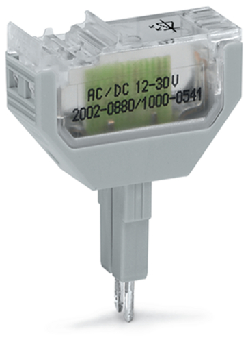WAGO GmbH & Co. KG Bauelementestecker 2-polig,LED rot,grau 2002-880/1000-836